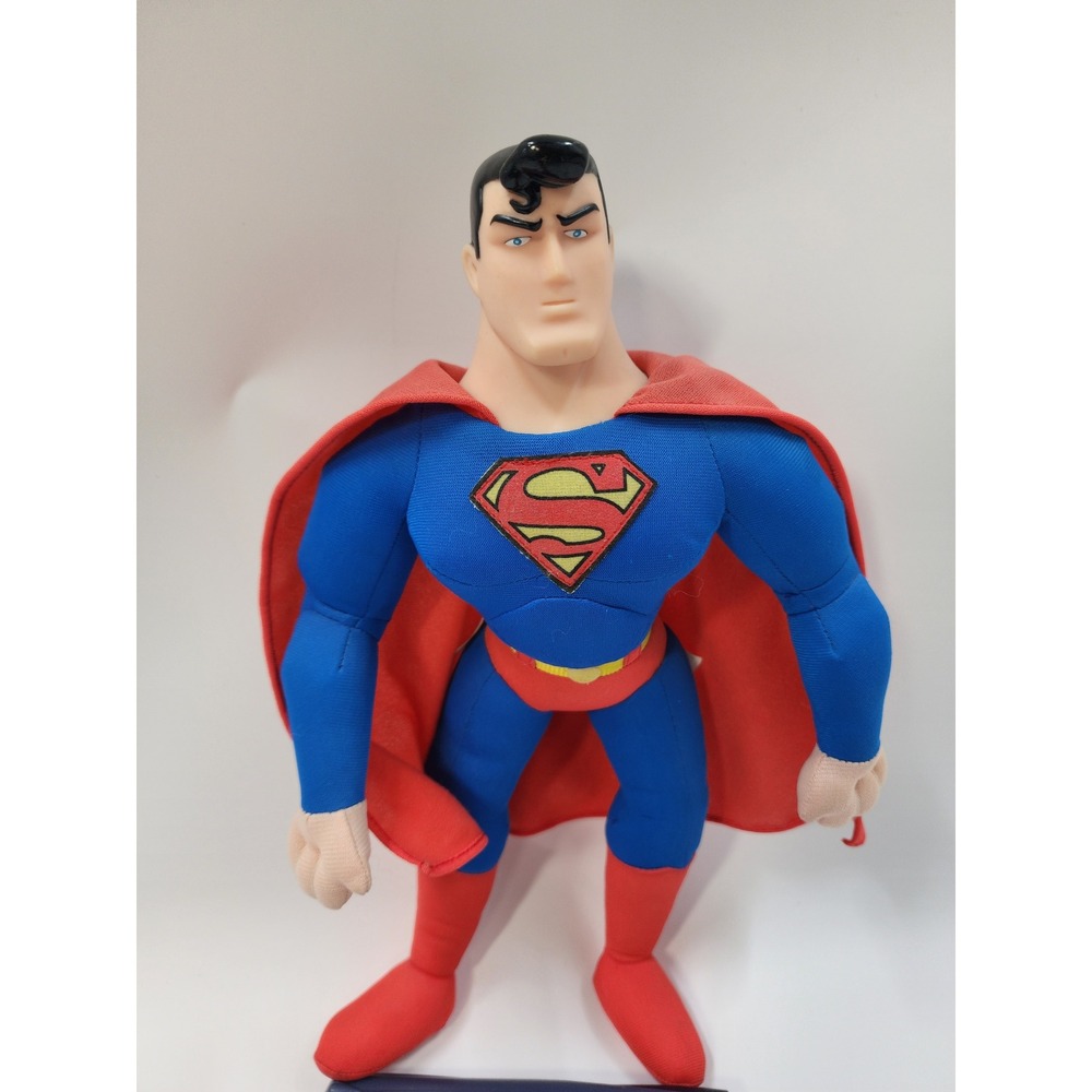 Vintage 1998 Superman Plush Figure DC Comics Play-By-Play Toys 15 Inch Hero